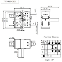 Переключатель VST-RS3-012А
