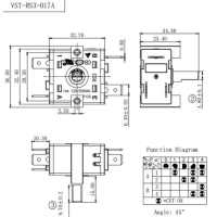Перемикач VST-RS3-017А