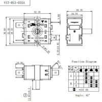 Перемикач VST-RS3-035А