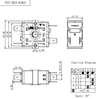 Перемикач VST-RS3-036А
