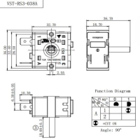 Перемикач VST-RS3-038А