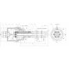 Блок ТЭН Kawai прямой нержавеющая сталь  9000W/380V для котлов, систем отопления и подогрева воды