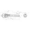 Блок ТЕН Kawai петлевой потрійний 12000W/380V 2 дюйма різьба