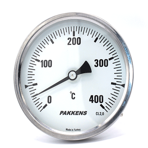 Термометр патронного типу  Pakkens 10 см діаметром 100 мм 400 °C для тандирів, мангалів, гриль, барбекю, помпейскої печі, печі для піцци, руської печі