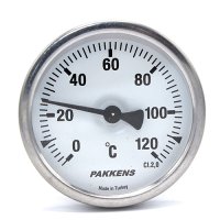 Термометр (датчик температури) патронного типу  Pakkens 10 см діаметром 63 мм 120 °C 