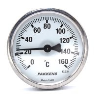 Термометр (датчик температури) патронного типу  Pakkens 10 см діаметром 63 мм 160 °C 