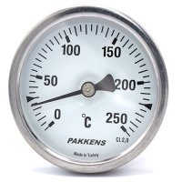 Термометр (датчик температури)  патронного типу  Pakkens 10 см діаметром 63 мм 250 °C 