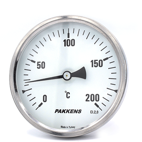 Термометр патронного типа  Pakkens 10 см диаметром 100 мм 200 °C для тандыров, мангалов, гриль, барбекю, помпейской печи, печи для пиццы, русской печи, фритюрниц, духовых шкафов, жарочных шкафов
