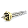 Блок ТЭН Sanal прямой тройной 6000W/220V 1 1/2 дюйма резьба для котлов, систем отопления и подогрева воды