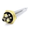 Блок ТЕН Sanal прямий потрійний 9000W / 380V 1 1/2 дюйма різьба