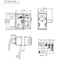 Перемикач VST-RS3-013А