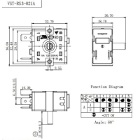Перемикач VST-RS3-021А