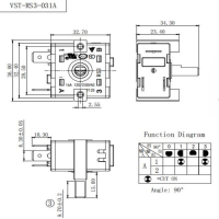 Перемикач VST-RS3-031А