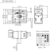 Перемикач VST-RS3-055А